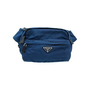 Prada Tessuto nylon belt Crossbody Bum bag Blue